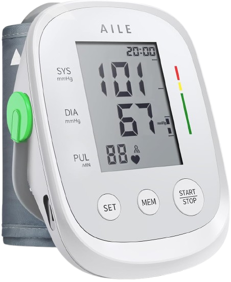 AILE X5 Digital Blood Pressure Monitor with Large LCD